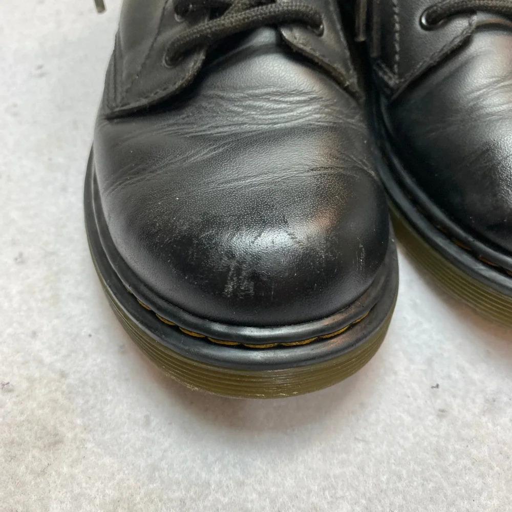 Dr. Martens Boots Kids 3 Black 1460 J Side Zip Leather Combat Boots